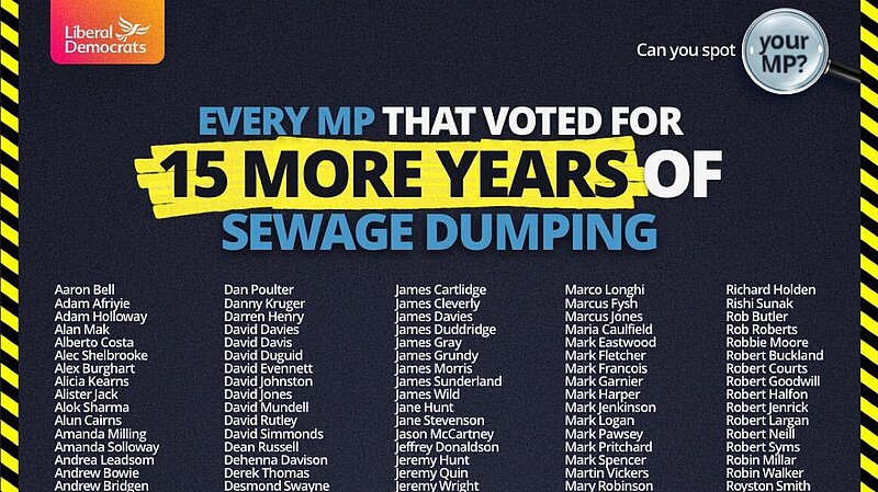 Sewage MP list